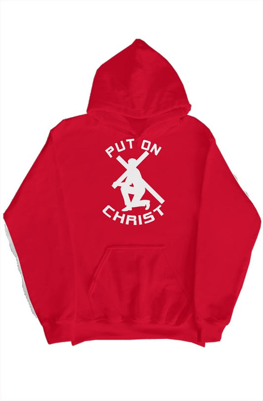Put On Christ Logo (gildan pullover hoodie)